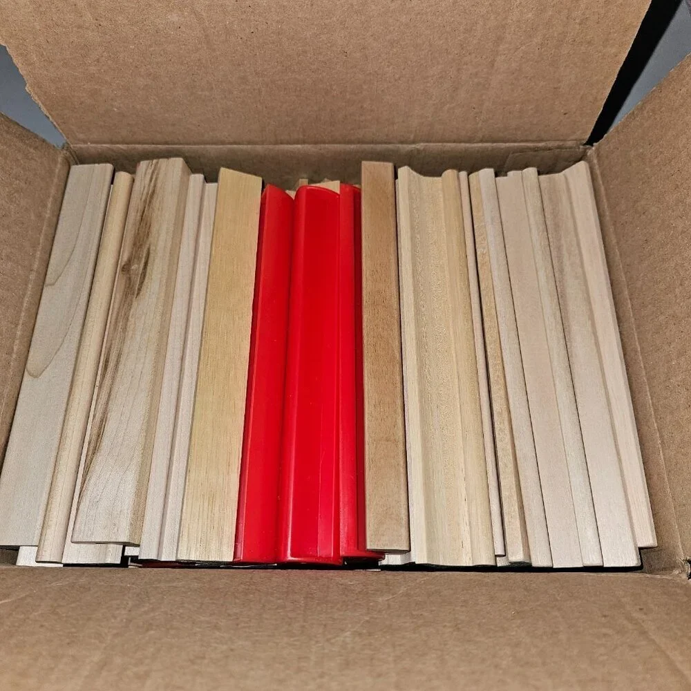 83 Scrabble Tile Tray 75 Wooden 8 Red Rack Holder Lot Art Craft Supplies Wedding